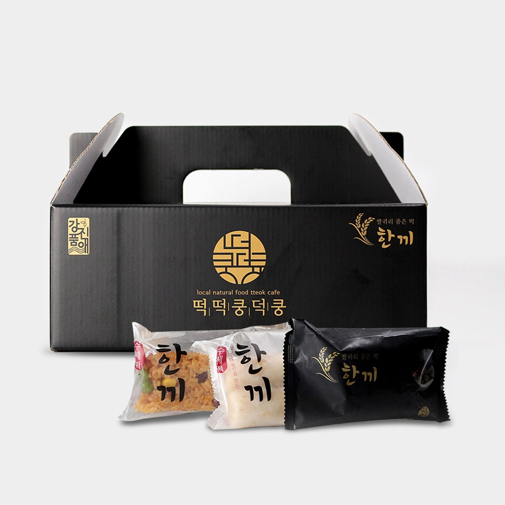 [떡떡쿵덕쿵] 쌀귀리떡 2종 모둠세트(가래떡, 약밥)